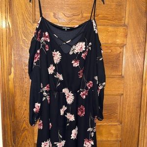 Off the shoulder dress with long sleeves